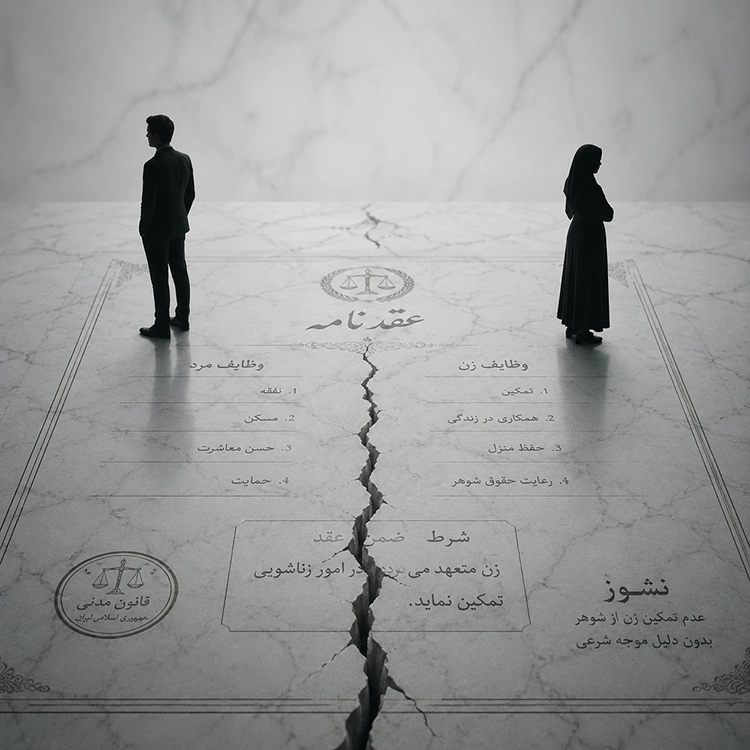 تعریف دقیق عدم تمکین زن از نگاه قانون